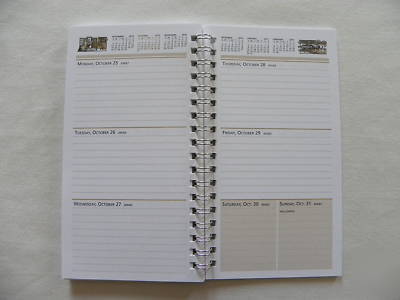 New leather weekly-at-a-glance pocket executive planner