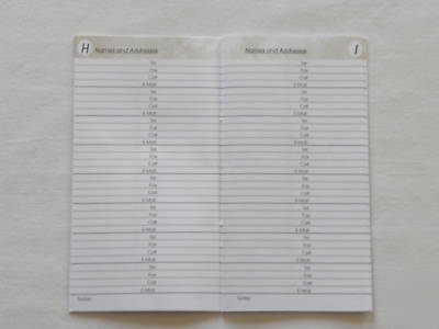 New leather weekly-at-a-glance pocket executive planner