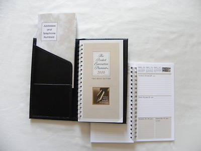 New leather weekly-at-a-glance pocket executive planner