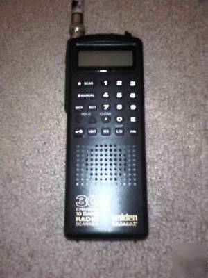Uniden nascar 30 channel 10 band scanner with headsets