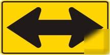 3M reflective double arrow street sign 36