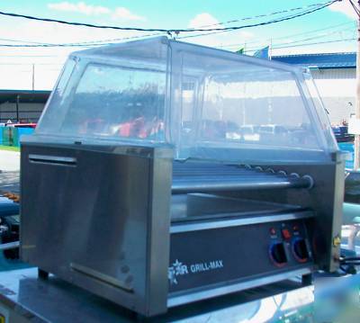 110V hot dog roller grill star 45A slant hotdog & cover