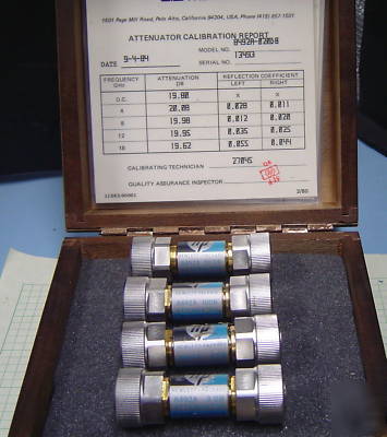 Agilent hp 11583A calibrated attenuator set apc-7 ends