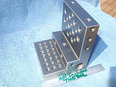 Angle plate step toolmaker machist tapped 1/4 ground 3Q