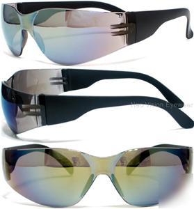 Bulldog safety glasses sunglasses yellow/green mirror