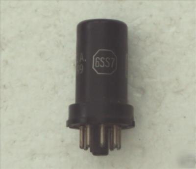 1 x vintage metal clad rca 6SS7 valve - excellent nos?