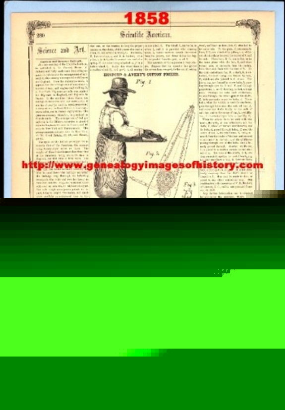 1858 hosford & avery's cotton picker patent report