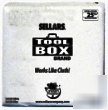2 pack sellars tool box drc 1/4 fold shop towel wipers
