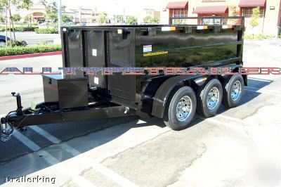 2010 heavy equipment hydraulic dump trailer w/ ramp pkg