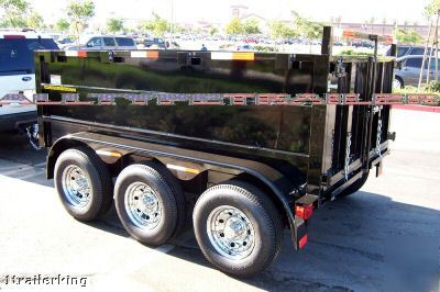 2010 heavy equipment hydraulic dump trailer w/ ramp pkg