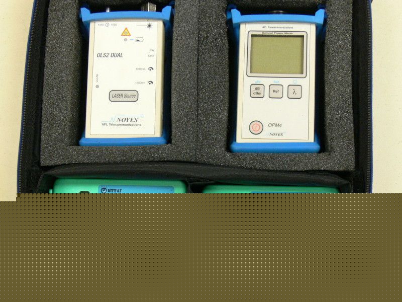 Afl noyes opm 4-d OLS2 dual optical fiber test kit+more