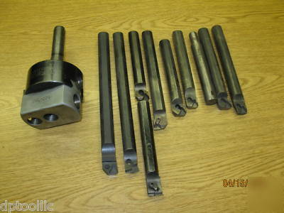 Ceiterion dbl-204 boring head with R8 shank and tooling