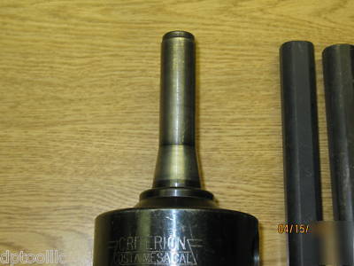 Ceiterion dbl-204 boring head with R8 shank and tooling