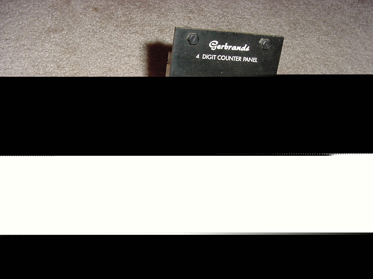 Gerbrand 4 digit counter panel with 4 separate counters