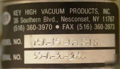 Key high vacuum products psa-150-n-ms right angle valve
