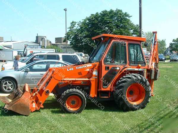 Kubota L48 tlb tractor with full cab