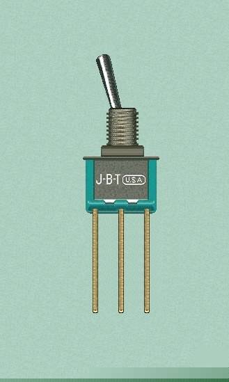 Lot (13) dpdt miniature toggle switches on-on-(on) jbt