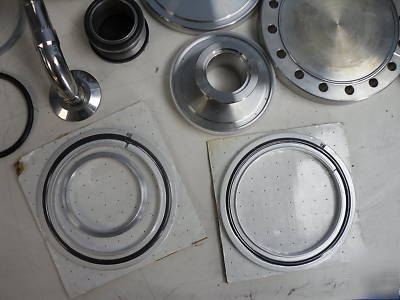 Lot of misc. vacuum flanges & covers #6328