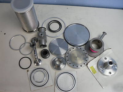 Lot of misc. vacuum flanges & covers #6328