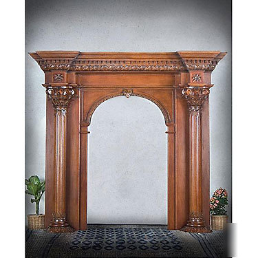 New columns arch way entrance door mahogany new 