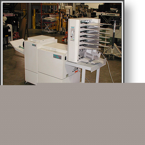 Plockmatic 75 bookletmaker + 89 trimmer + 306 collator