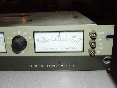 Vintage gates harris fs-80 fm stereo monitor FS80