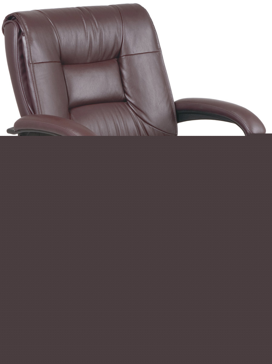 Deluxe burgundy leather executive manager office chair