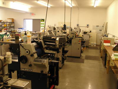Hamada 234 2/c press & plate maker & numbering machine
