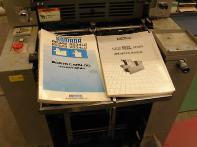 Hamada 234 2/c press & plate maker & numbering machine