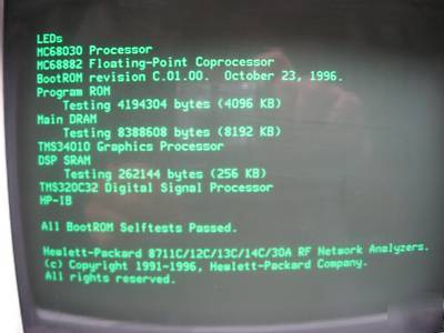 Hp agilent 8712C 1.3GHZ network analyzer warranty+cal'd