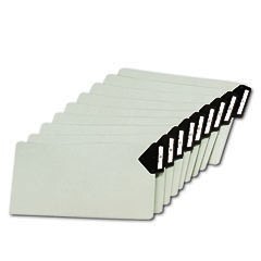 Pendaflex 05252 end tab file guides alphabetic 25/set