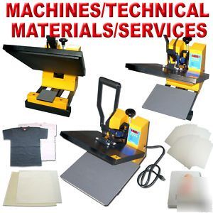 15 x 15 heavy duty flat heat press with accessories