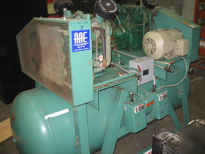 20 hp two stage air compressor twin 10 hp duplex