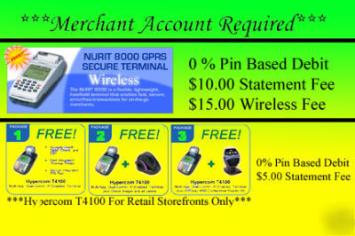 Free credit card processing machine debit card terminal