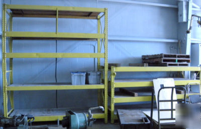 Industrial strength adjustable shelving 