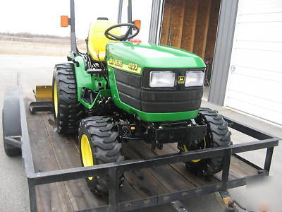 John deere 4100 lawn/garder/farm tractor w/ trailer 