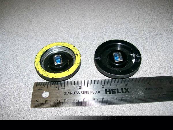 Lot of 2 fiber optic adapter mounts fiber optics nice 