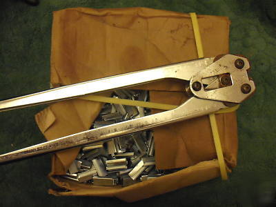 Packing,crimper,band,tool,bander,box,heavy,duty,crimps