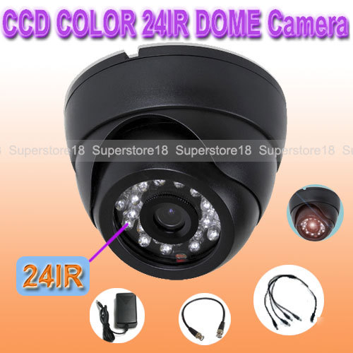Sony ccd audio dome camera 24IR cctv security system