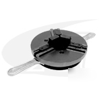 Table chuck for medium/heavy duty positioners (black)