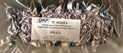 Qrp esd finger cots, size small, 5 gross class 100, nip