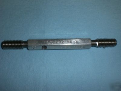 Thread plug gage 7/16 -14 NC3 go no go usa 7/16-14 3B 