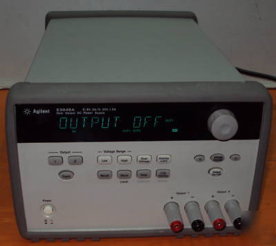 Agilent hp E3646A dual output dc power supply 