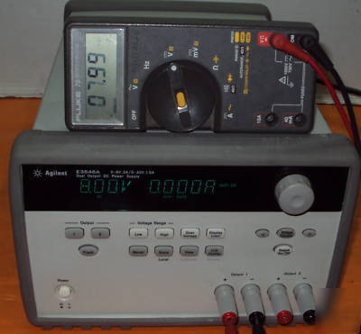 Agilent hp E3646A dual output dc power supply 
