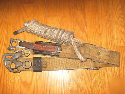American bridge ab uss 1961 steel worker safety belt 