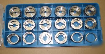 Burndy 18PC hydraulic crimper u die set huskie case