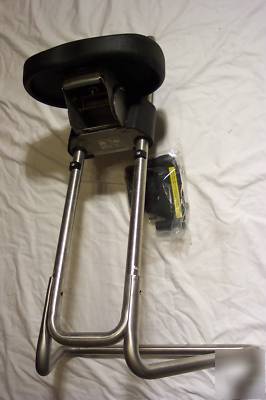 Chair ergonomic sit stand stool lyon 2092 s stain stel