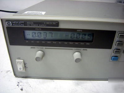 Hp/agilent 6553A-J04 dc power supply, 0-40 v, 0-12.5 a