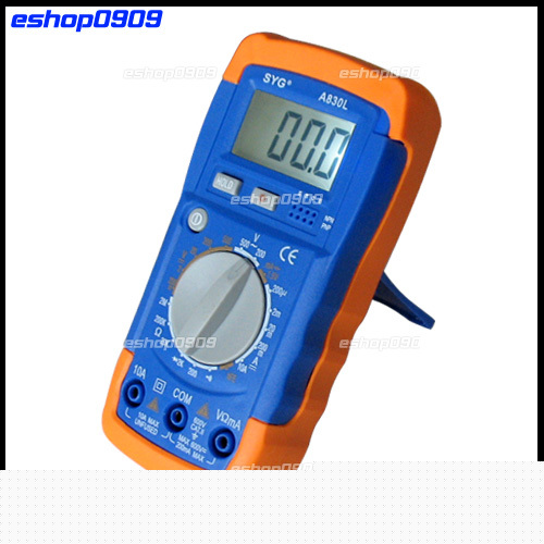 Lcd digital voltmeter ammeter ohm test meter multimeter