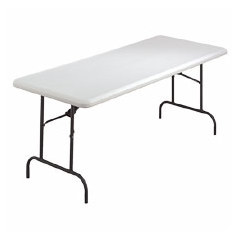Lorell folding table 600LB capacity 72X30X2912 platinu